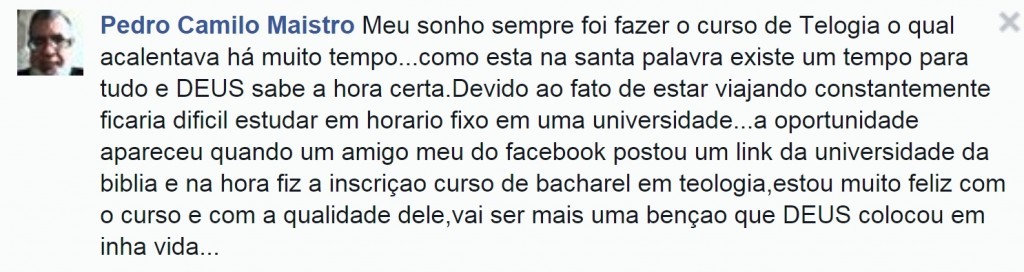 Depoimento Facebook 17